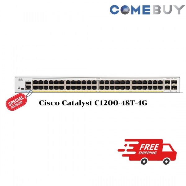 [C1200-48T-4G]Cisco Catalyst 1200 24-port GE, 4x1G SFP