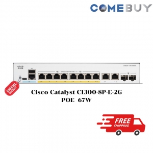 [C1300-8P-E-2G]Cisco Catalyst 1300 8-port GE, PoE, Ext PS, 2x1G Combo